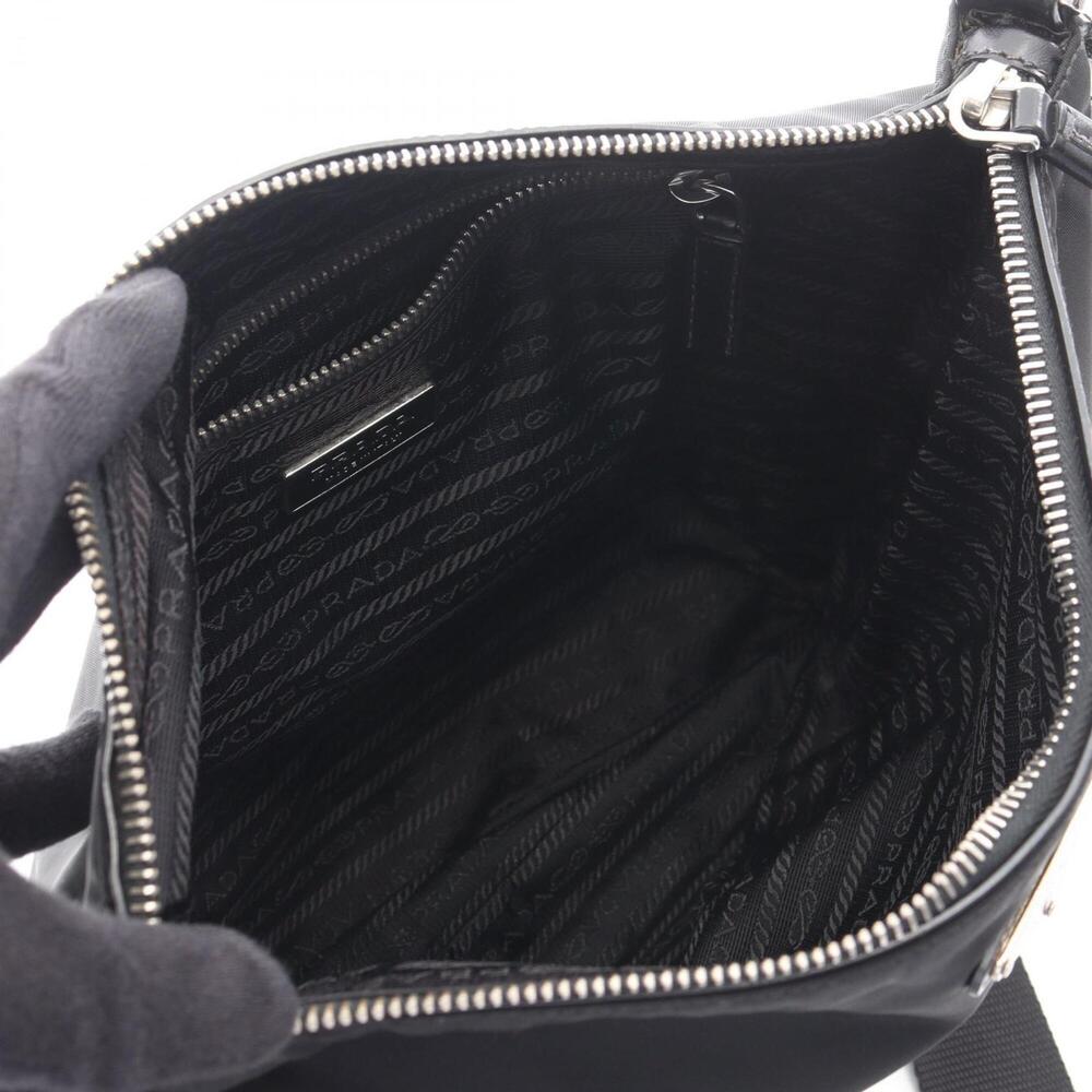PRADA Black Leather Shoulder Bag - Picture 3 of 7